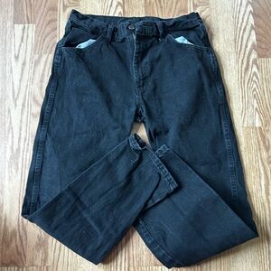 Rustler Men's Relaxed Black Jeans